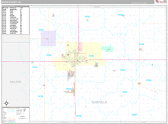 Garfield County, OK Digital Map Premium Style