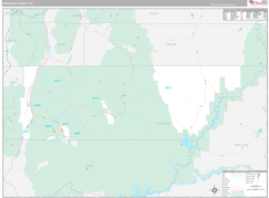 Garfield County, UT Digital Map Premium Style