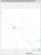 Garza County, TX Digital Map Premium Style