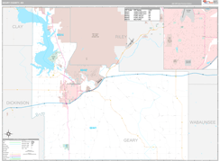Geary County, KS Digital Map Premium Style