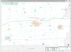 Genesee County, NY Digital Map Premium Style