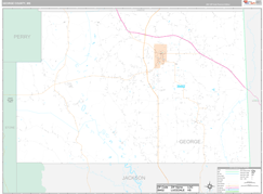George County, MS Digital Map Premium Style