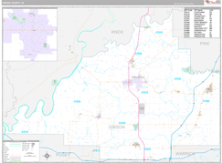 Gibson County, IN Digital Map Premium Style