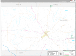 Gillespie County, TX Digital Map Premium Style