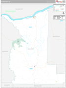 Gilliam County, OR Digital Map Premium Style