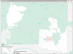 Gilpin County, CO Digital Map Premium Style