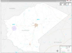 Glascock County, GA Digital Map Premium Style