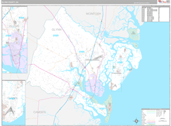 Glynn County, GA Digital Map Premium Style