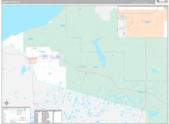 Gogebic County, MI Digital Map Premium Style