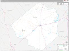 Goliad County, TX Digital Map Premium Style