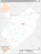 Gonzales County, TX Digital Map Premium Style