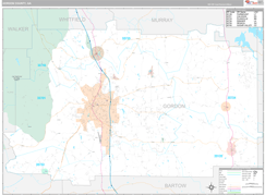 Gordon County, GA Digital Map Premium Style