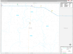 Gove County, KS Digital Map Premium Style