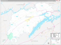 Grainger County, TN Digital Map Premium Style