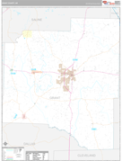 Grant County, AR Digital Map Premium Style