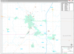 Grant County, IN Digital Map Premium Style