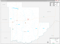 Grant County, ND Digital Map Premium Style