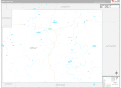Grant County, NE Digital Map Premium Style