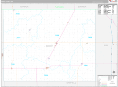 Grant County, OK Digital Map Premium Style