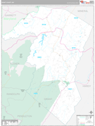 Grant County, WV Digital Map Premium Style