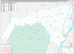 Greene County, NY Digital Map Premium Style