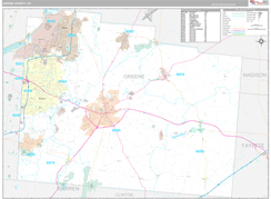 Greene County, OH Digital Map Premium Style