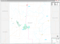 Grundy County, MO Digital Map Premium Style