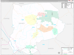 Grundy County, TN Digital Map Premium Style