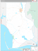 Gulf County, FL Digital Map Premium Style