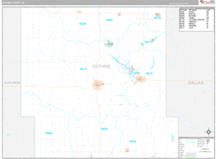 Guthrie County, IA Digital Map Premium Style