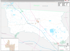 Hamilton County, FL Digital Map Premium Style