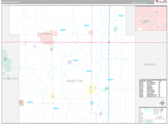 Hamilton County, IA Digital Map Premium Style