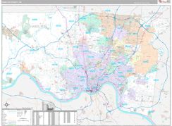 Hamilton County, OH Digital Map Premium Style