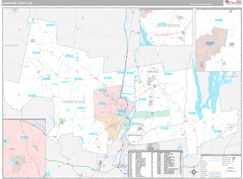 Hampshire County, MA Digital Map Premium Style