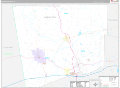 Haralson County, GA Digital Map Premium Style