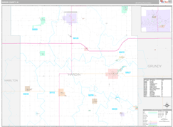 Hardin County, IA Digital Map Premium Style