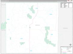 Harding County, SD Digital Map Premium Style