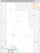 Harmon County, OK Digital Map Premium Style