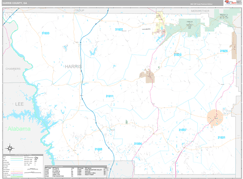 Harris County, GA Digital Map Premium Style