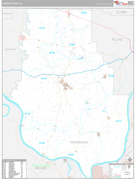 Harrison County, IN Digital Map Premium Style