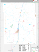 Harrison County, MO Digital Map Premium Style