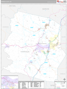 Harrison County, WV Digital Map Premium Style