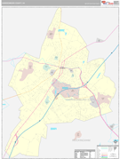 Harrisonburg County, VA Digital Map Premium Style