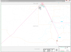 Hartley County, TX Digital Map Premium Style