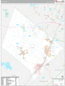 Hays County, TX Digital Map Premium Style