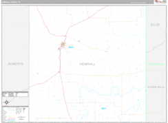 Hemphill County, TX Digital Map Premium Style