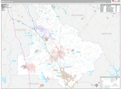 Henry County, GA Digital Map Premium Style