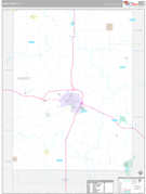 Henry County, IA Digital Map Premium Style