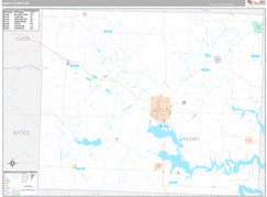 Henry County, MO Digital Map Premium Style