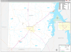 Henry County, TN Digital Map Premium Style